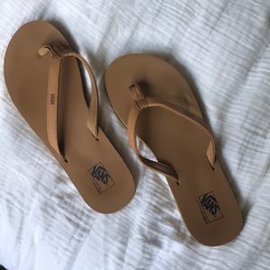 Brown Vans Ultra Crush Flip Flops // Size 9